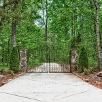 custom built homes driveway entrace