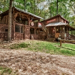 custom built homes barn left view closer