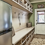 custom built homes mudroom