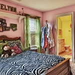 custom built homes girls bedroom with bath