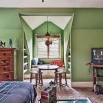 custom built homes kids boys room with dormer