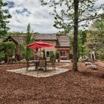 custom built homes outdoor living area