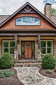 custom built homes close up