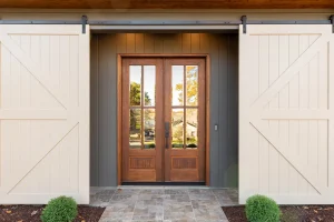 cobble-creek-custom-homes-lakeview-barndominium-entry-front-doors-mooresville-nc copy