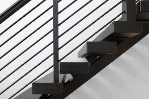 cobble-creek-custom-homes-lakeview-barndominium-modern-staircase-detail-mooresville-nc copy